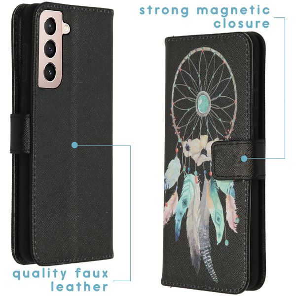 imoshion Design Softcase Bookcase Samsung Galaxy S21