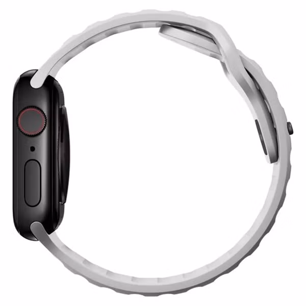 Nomad Sport band FKM Apple Watch Series 1 t/m 9 / SE (38/40/41 mm) | Series 10 / 11 (42 mm) - Lunar Gray