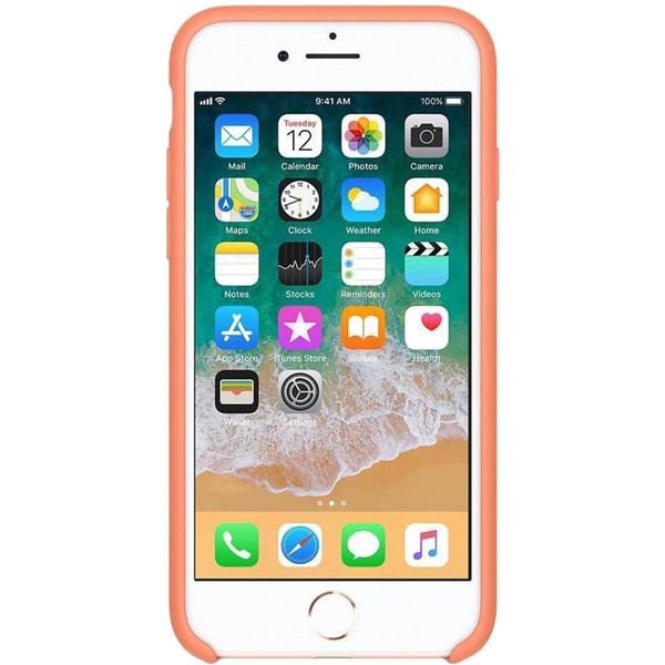 Apple Silicone Backcover Apple iPhone SE (2022 / 2020) / 8 / 7 - Peach