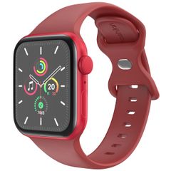 imoshion Siliconen⁺ bandje Apple Watch Series 1 t/m 11 / SE / Ultra (44/45/46/49 mm) - Maat M/L - Wine