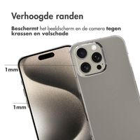 Accezz Clear Backcover Apple iPhone 16 Pro Max - Transparant