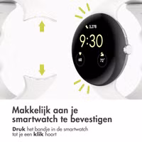 imoshion Siliconen⁺ bandje Google Pixel Watch 3 / 4 (45 mm) - Maat L - Wit
