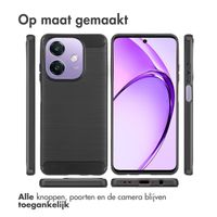 imoshion Brushed Backcover Oppo A40 (4G) / Oppo A40M (4G) / Oppo A60 (5G) - Zwart