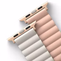 Uniq Revix dubbelzijdig bandje Apple Watch Series 1 t/m 9 / SE (38/40/41 mm) | Series 10 / 11 (42 mm) - Blush Pink / Beige