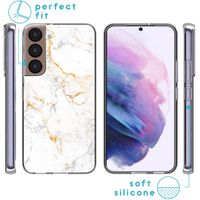 imoshion Design hoesje Samsung Galaxy S22 - White Marble