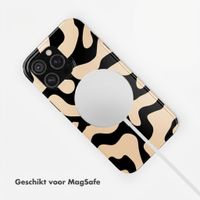 Selencia Vivid Backcover met MagSafe Apple iPhone 18 Pro Max / 17 Pro Max - Art Wave Black