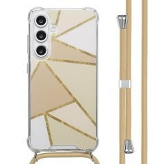 imoshion Design hoesje met koord Samsung Galaxy S24 FE - Beige Graphic