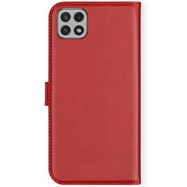 Selencia Echt Lederen Bookcase Samsung Galaxy A22 (5G) - Rood