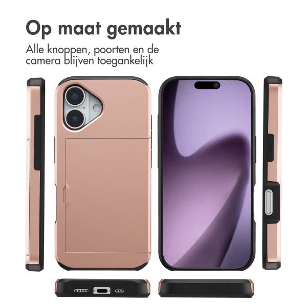 imoshion Backcover met pasjeshouder Apple iPhone 17 - Rosé Goud