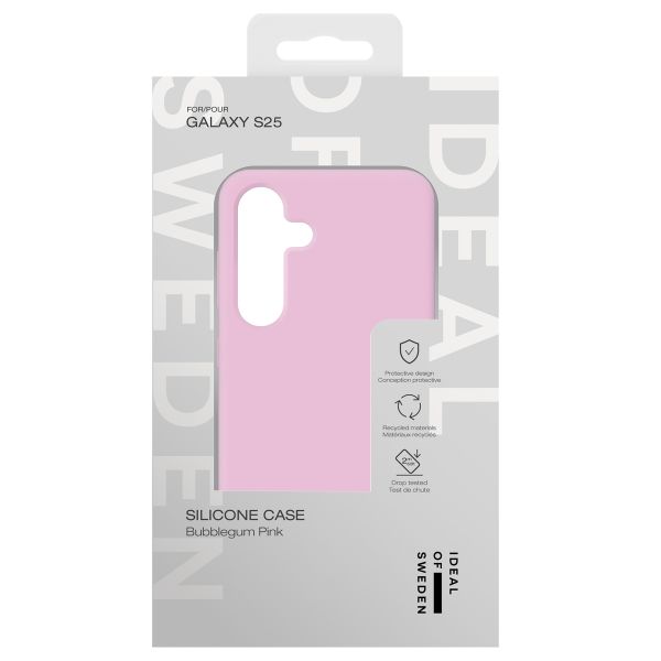 iDeal of Sweden Silicone Case Samsung Galaxy S25 - Bubblegum Pink