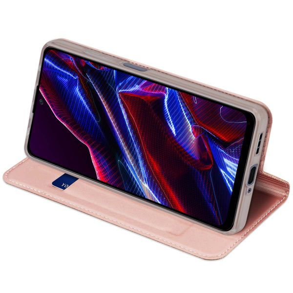 Dux Ducis Slim Softcase Bookcase Xiaomi Redmi Note 12 / Xiaomi Poco X5 5G - Rosé Goud