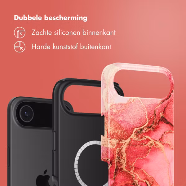 Selencia Vivid Backcover met MagSafe Apple iPhone Air - Rosy Marble