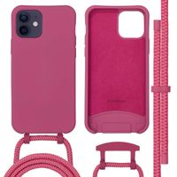 imoshion Color Backcover met afneembaar koord MagSafe iPhone 12 (Pro) - Raspberry