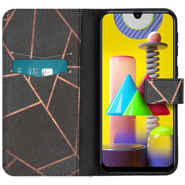 imoshion Design Softcase Bookcase Samsung Galaxy M31 - Black Graphic