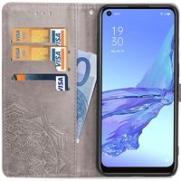 imoshion Mandala Bookcase Oppo A53 / Oppo A53s  - Grijs