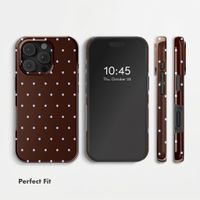 Selencia Vivid Case with MagSafe Apple iPhone 16 Pro Max - Happy Dots Chocolate