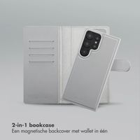 Selencia Olyn Uitneembare Bookcase met MagSafe Samsung Galaxy S24 Ultra - Grijs