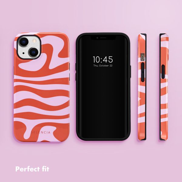 Selencia Vivid Back Cover Apple iPhone 14 - Dream Swirl Pink