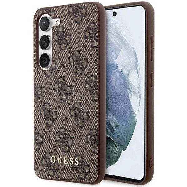 Guess 4G Classic Logo Backcover Samsung Galaxy S24 Plus - Bruin