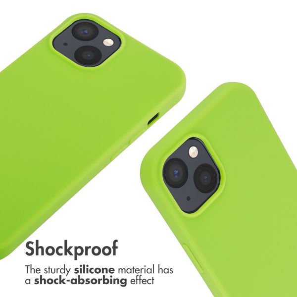 imoshion Silicone Case with Strap Apple iPhone 13 - Fluor Groen