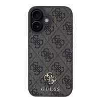 Guess 4G Metal Logo Backcover MagSafe Apple iPhone 16 - Bruin