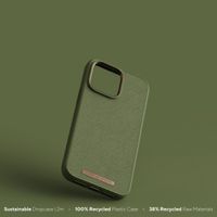 Njorð Collections Suède Comfort+ Case iPhone 14 Pro - Olive