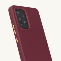 Selencia Rivièra MagSafe Backcover met afneembare haakjes Samsung Galaxy A53 - Bold Burgundy