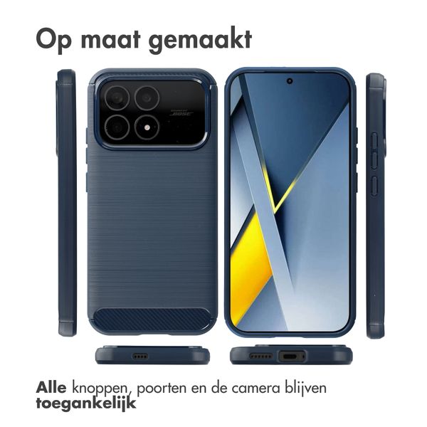 imoshion Brushed Backcover Xiaomi Poco F8 Pro - Donkerblauw