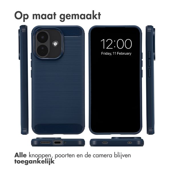 imoshion Brushed Backcover Xiaomi Redmi Note 17 Pro - Donkerblauw