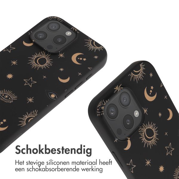 imoshion Siliconen design hoesje met koord Apple iPhone 16 Pro Max - Sky Black