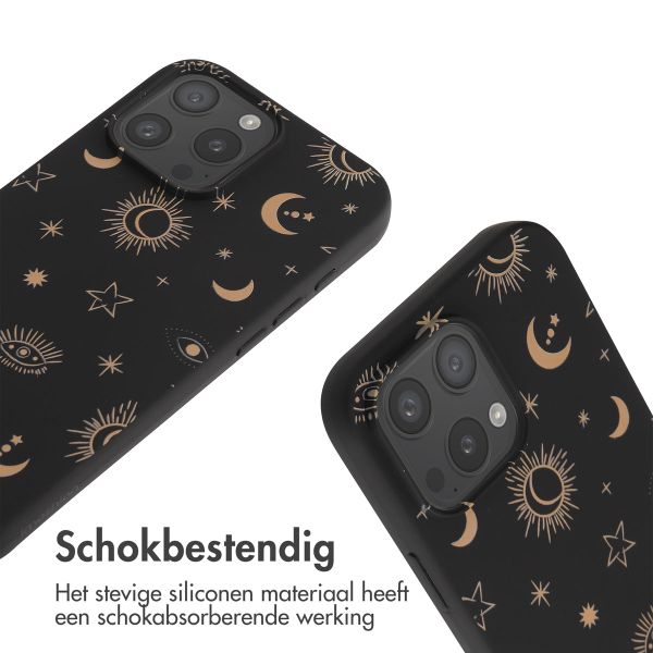 imoshion Siliconen design hoesje met koord iPhone 16 Pro Max - Sky Black