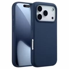 Accezz Liquid Silicone Backcover met MagSafe Apple iPhone 17 Pro - Donkerblauw