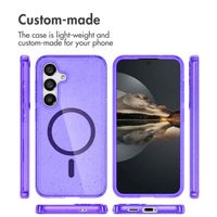 imoshion Sparkle Backcover met MagSafe Samsung Galaxy S25 - Glitter Paars