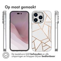 imoshion Design hoesje iPhone 14 Pro - Grafisch Koper / Wit