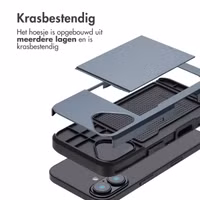 imoshion Backcover met pasjeshouder Apple iPhone 16 - Donkerblauw