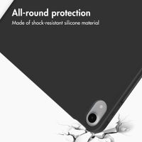 Accezz Smart Silicone Book Case Apple iPad Air 11 inch (2026) M4 / (2025) M3 / (2024) M2 / Air 5 (2022) / Air 4 (2020) - Black