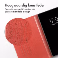 imoshion Mandala Bookcase Apple iPad 11 (2025) 11 inch A16 / iPad 10 (2022) 10.9 inch - Rood