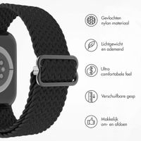imoshion Nylon geweven bandje Apple Watch Series 1 t/m 11 / SE / Ultra (44/45/46/49 mm) - Zwart