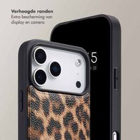 Selencia Nova Telefoonhoes met Koord en Pashouder Apple iPhone 17 Pro Max - Leopard