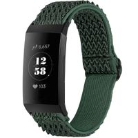 imoshion Elastisch nylon bandje Fitbit Charge 3 / 4 - Groen