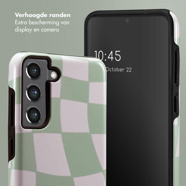 Selencia Vivid Backcover Samsung Galaxy S21 FE - Groovy Sage Green