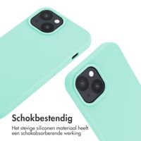 imoshion Siliconen hoesje met koord iPhone 15 - Mintgroen