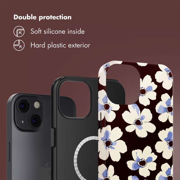 Selencia Vivid Back Cover with MagSafe Apple iPhone 13 - Choco Flower Pop