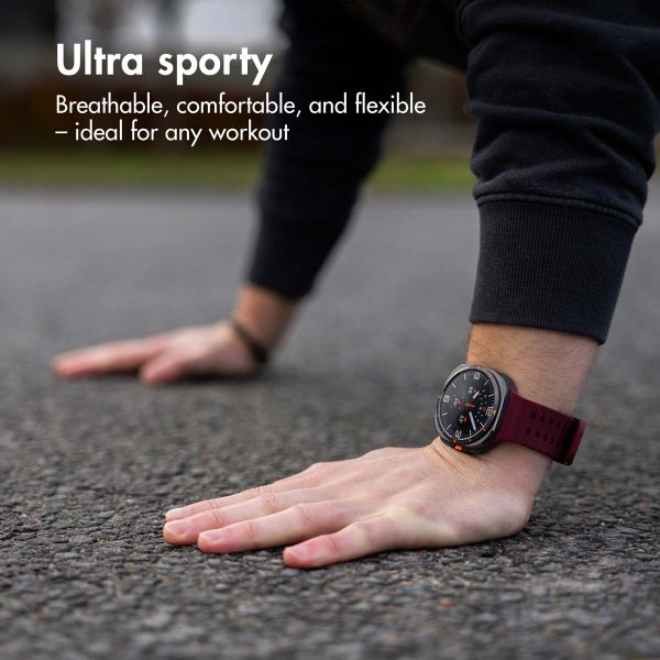 imoshion Ocean Silicone Band Samsung Galaxy Watch Ultra 2 (2026) / Ultra (2024/2025) - Wine Red