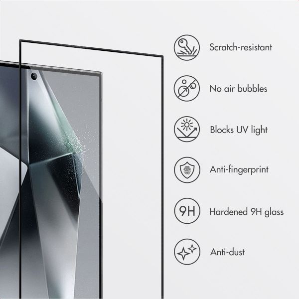 Accezz Tempered Glass Screen Protector + Applicator Samsung Galaxy S24 Ultra