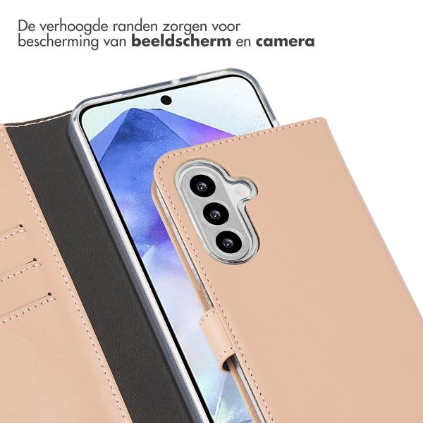 Selencia Echt Lederen Bookcase Samsung Galaxy A26 - Dusty Pink