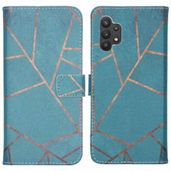 imoshion Design Softcase Bookcase Samsung Galaxy A32 (5G) - Blue Graphic