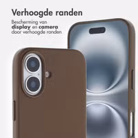 Accezz MagSafe Leather Backcover Apple iPhone 16 - Coffee Brown