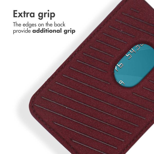 Accezz Leather Card Holder - Compatible with MagSafe and Qi2 - Heath Purple