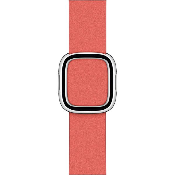 Apple Leather Band Modern Buckle Apple Watch Series 1 t/m 9 / SE (38/40/41 mm) | Series 10 (42 mm) - Maat L - Roze